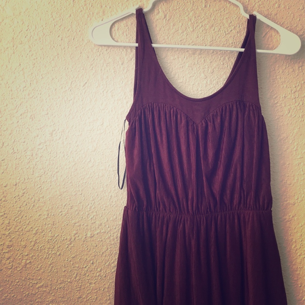 Divided H&M Burgandy dress maroon